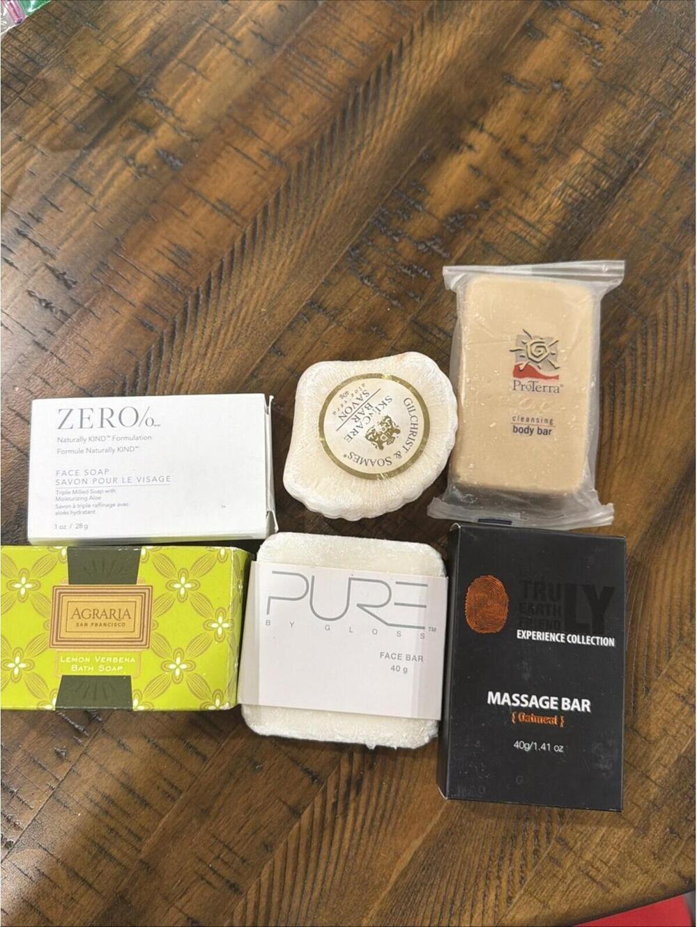 Soap Face Skin Body Massage Lot Of 6 Zero Pure Truly Agraria Gilchrist Proterra